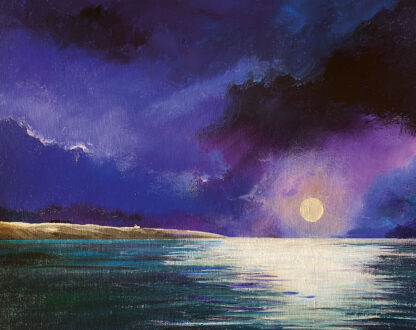 'Night Flight Home'  Original Painting.