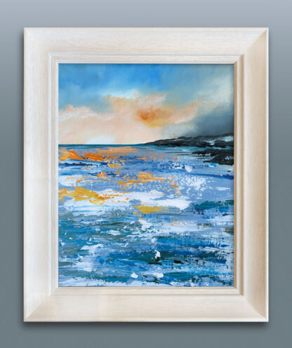 'Peachy Grey Skies'  Original Painting. - Image 2
