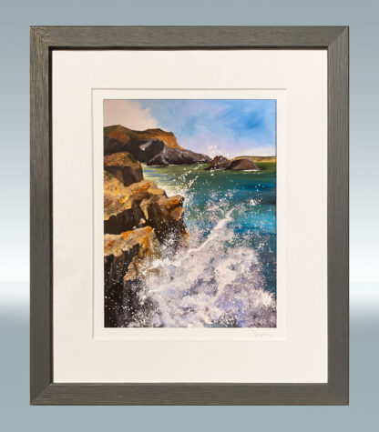 Coastal Splash. Special edition small framed, signed Giclée print.