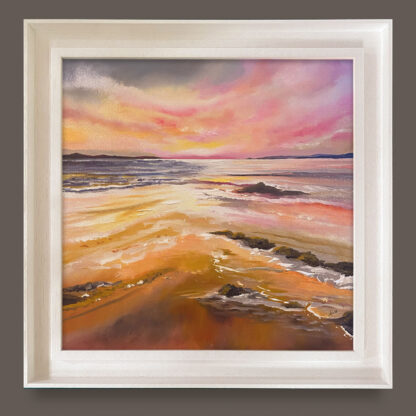 'Day's End in Pink and Gold'  Original Painting - Image 2