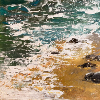 Gentlest of Kisses: coastal painting of Wales