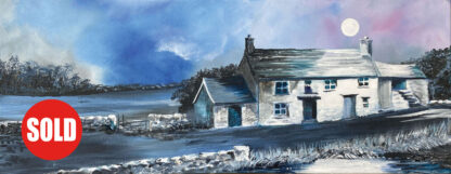 'Welsh Midnight Cottage'  Original Painting