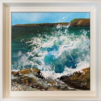 'Wave Crash'  Original Painting. - Image 2
