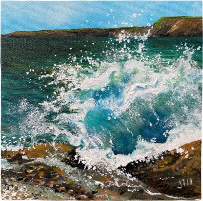 'Wave Crash'  Original Painting. - Image 3