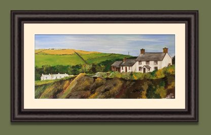 'Overlooking Aberfelin Cove, Trefin 2006'  Original Painting. - Image 2