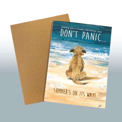 'Don't Panic' Christmas card. - Image 2