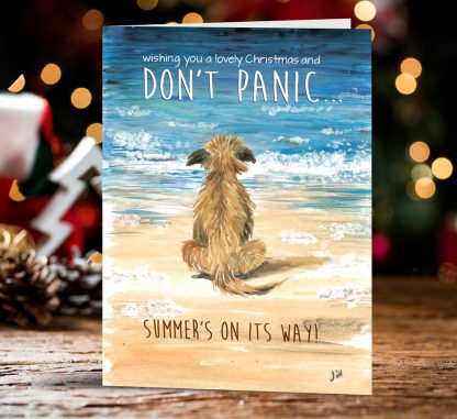 'Don't Panic' Christmas card.