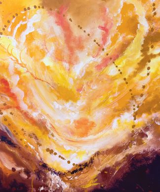 'May Angels Wings Surround You with Love' Original Painting
