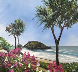 Jill Jones' seascape paintings: 'Tenby Trees'