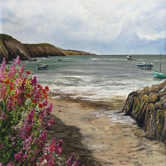 'Pink and Peaceful'. Original Painting.