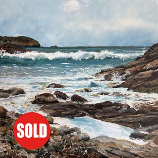'The Sheep Wash' (Little Haven) Original Painting.