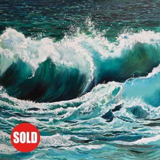 'A Kiss from the Ocean'. Original Painting.