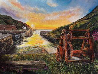 'Porthgain Gold'. Original Painting.