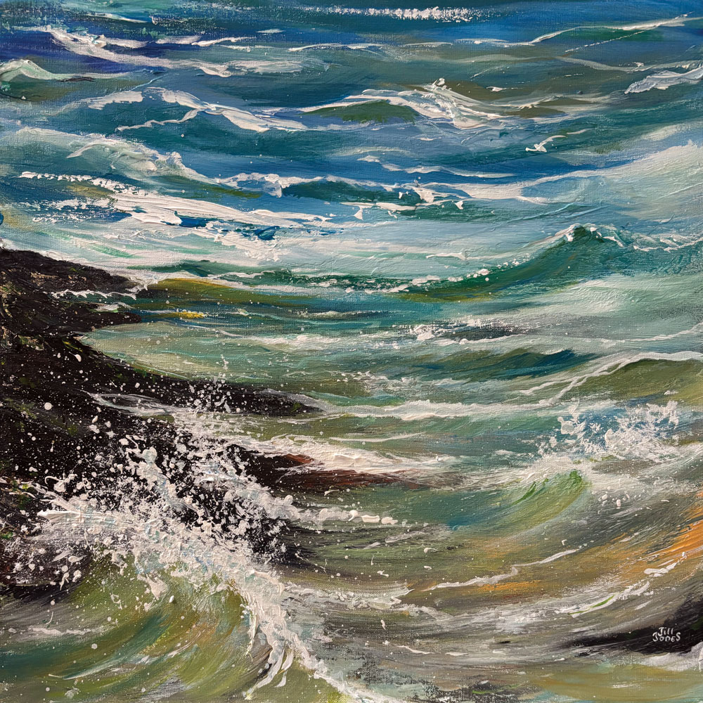 Welsh Painted Rocks 'Welsh Rocks' Original Painting